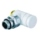 V2481E0015 — угловой запорно-регулирующий клапан Verafix Design lockshield, белый