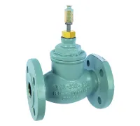 DF150C360 — двухходовой линейный фланцевый клапан, DN150, PN25, Kvs 360, чугун с шаровидным графитом