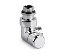 V2482L0015A — запорный lockshield вентиль Verafix Design, хром, двойной угол влево