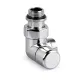 V2482L0015A — запорный lockshield вентиль Verafix Design, хром, двойной угол влево