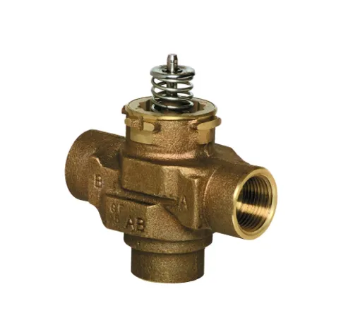 VCZME6000/U — трехходовой корпус клапана 1/2" BSPP, внутренняя резьба, Kvs 3,2