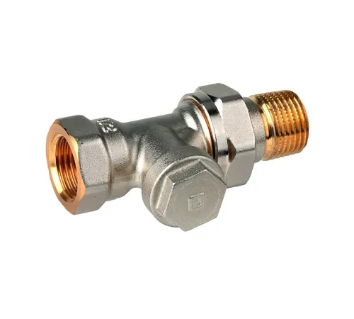 V2420D0015 Verafix-E запорный предустанавливаемый lockshield, слив/дренаж, прямой, 1/2", внутренняя резьба