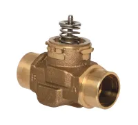 VCZBE1100 2-ходовая клапанная сборка 1 1/4 дюйма под пайку Sweat VC, 7 Cv и линейная характеристика расхода