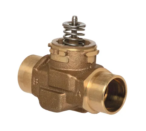VCZBE1100 2-ходовая клапанная сборка 1 1/4 дюйма под пайку Sweat VC, 7 Cv и линейная характеристика расхода