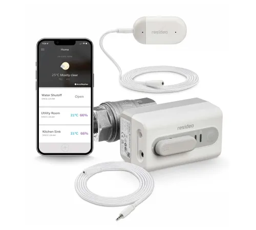 VWS01Y015EE - L5 WiFi-актуатор с датчиком утечки L1 и шаровым клапаном DN15 Rp