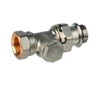 V2430D0015 — клапан lockshield с внутренней резьбой, уплотняющим хвостовиком с мягкой герметизацией, 1/2", Kvs 1,25