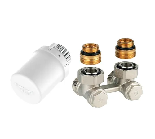 TL3071EY15 Комплект подключения для компактных радиаторов типа V: T3019 + угловой клапан 1/2" V2471EY15A