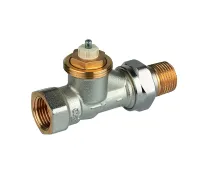 V2000DSX15 — термостатический радиаторный клапан Resideo (Honeywell) V2000SX, прямой, 1/2", предварительная настройка, M30×1,5