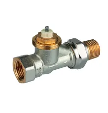 V2000DSX15 — термостатический радиаторный клапан Resideo (Honeywell) V2000SX, прямой, 1/2", предварительная настройка, M30×1,5