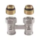 V2495DY015 — прямой lockshield‑клапан Verafix‑VKE (напольное подключение), G1/2" (внешний) для радиатора