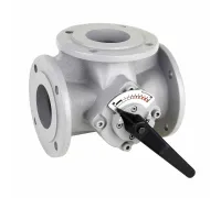 DR200FA 3-ходовой ротационный смесительный клапан, фланцы DIN2531, DN200, Kvs 630