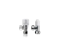 VHL120 Ручной угловой клапан и lockshield, 15 мм (Angle), с дренажом и 10 мм pushfi