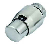 T4111 — дизайнерский радиаторный термостат brushed/brushed