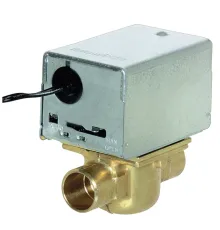 Электроприводный зональный клапан Resideo (Honeywell) 24 В перем. тока, 3/4 дюйма, под пайку (двухпозиционный)