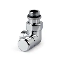 V2482R0015A — запорный вентиль Verafix Design lockshield, хром, двойной угол вправо