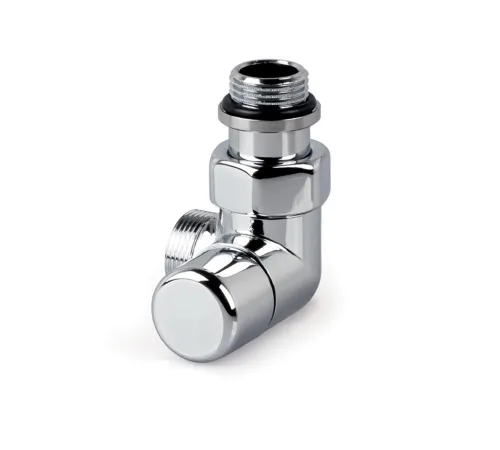 V2482R0015A — запорный вентиль Verafix Design lockshield, хром, двойной угол вправо