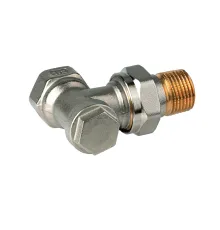 V2400E0010 Verafix угловой запорный lockshield-клапан с воспроизводимой предустановкой (перекрытие), 3/8"