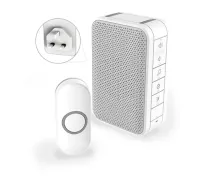 Комплект для дверного звонка DC313N WF Chime Kit, 6 мелодий — белый